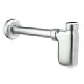 Matte Chrome Decorative Bottle Trap