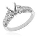 14k White Gold 1/2ct TDW Diamond Round Engagement Ring (G-H, SI-1/SI-2)