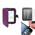Purple Case/ Screen Protector/ Stylus for Barnes & Noble Nook 2