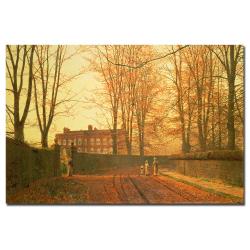 John Grimshaw 'Going to Church 1880' Canvas Art