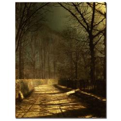 John Grimshaw 'A Moonlit Lane' Canvas Art