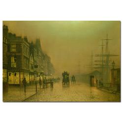 John Grimshaw 'Liverpool Docks' Canvas Art
