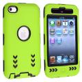 Black/ Green Hybrid Case with Stand for Apple iPod Touch Generation 4
