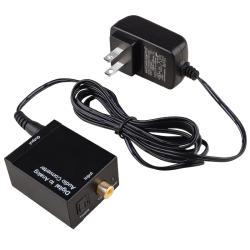 Digital Optical Coaxial Toslink to Analog RCA Audio Converter