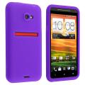 Purple Silicone Skin Case for HTC EVO 4G LTE