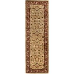 Handmade Persian Legend Gold/ Rust Wool Rug (2'6 x 12')