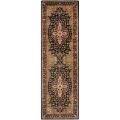 Handmade Persian Legend Black/ Red Wool Rug (2'6 x 8')