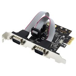SYBA PCIe 2 port DB9 Serial Port Controller Card SD PEX15022 SYBA Cables & Tools
