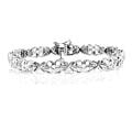 Jessica Simpson Silver Diamond Accented Heart Bracelet
