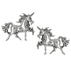 Tressa Collection Sterling Silver Unicorn Stud Earrings