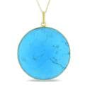 22k Gold Plated Silver Turquoise Necklace