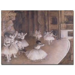 Edgar Degas 'Ballet Rehearsal, 1874' Canvas Art