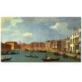 Canaletto 'Canal of Santa CiaraVenice' Canvas Art