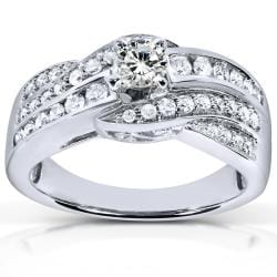  14k White Gold 7/8ct TDW Diamond Engagement Ring (H-I, I1-I2)