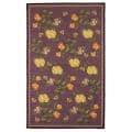 Hand-hooked Chelsea Gardens Lilac Wool Rug (7'6 x 9'9)