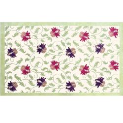 Tufted Fuchsia Vine Wool Rug (7'9 x 9'9)