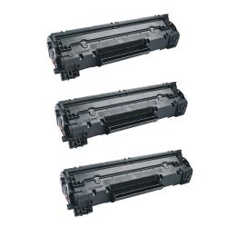 HP CE285A Compatible Black Toner Cartridges (Set of 3)