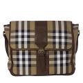 Burberry Small House Check Canvas/ Leather Messenger Bag