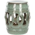 Paradise Double Coin Blue Ceramic Garden Stool