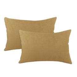 Passion Suede Tuscan Simply Soft S-backed 12.5x19 Fiber Pillows (Set of 2)