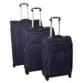 Jourdan Hassle Free Lightweight 3-piece Navy Expandable Spinner Luggage Set
