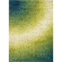 Stella Green Shag Rug (5'2 x 7'7)