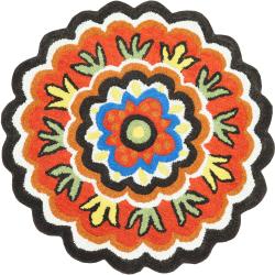 Hand Tufted Lucinda Red Wool Rug (3'0 Round)