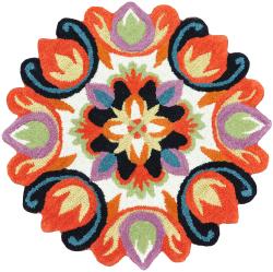 Hand Tufted Lucinda Multi Wool Rug (3'0 Round)