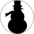 Slim Paper Punch Large-Snowman Approx. 1.75"