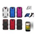 T-Mobile HTC One S / Ville Rubberized Case with Kickstand Belt Clip and Screen Guard
