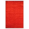 Indo Hand-loomed Red/ Green Gabbeh Wool Rug (6' x 9')