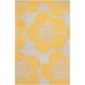 Aimee Wilder Hand-tufted Florence Quince Yellow Floral Wool Rug (2' x 3')