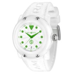 Glam Rock Women's 'Crazy Sexy Cool' White Silicone Watch