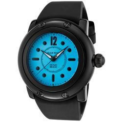 Glam Rock Women's 'Miami Beach' Black Silicone Watch