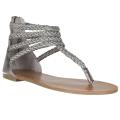 Riverberry Women's 'Sloane' Pewter Gladiator Sandal