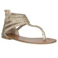 Riverberry Women's 'Sloane' Gold Gladiator Sandal