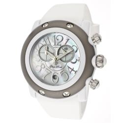 Glam Rock Women's 'Miami Beach' White Silicone Watch