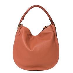 Chloe Marcie Large Coral Leather Hobo Bag