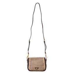 Prada Tan/ Taupe Leather Madras Crossbody Bag - 14516818 ...