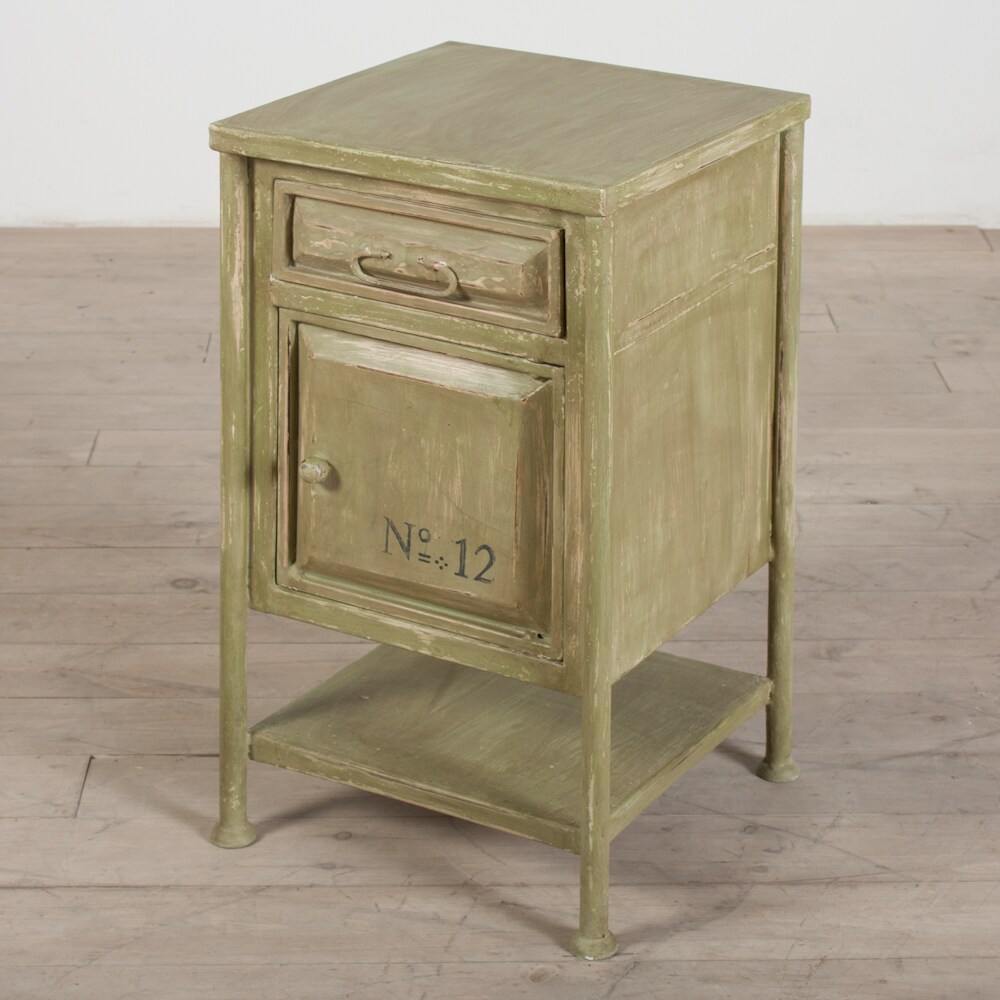 Moss Green Dehradun Metal Nightstand (India) 14517039