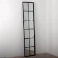 Handmade Iron 12-Pane Tall Window Mirror (India)