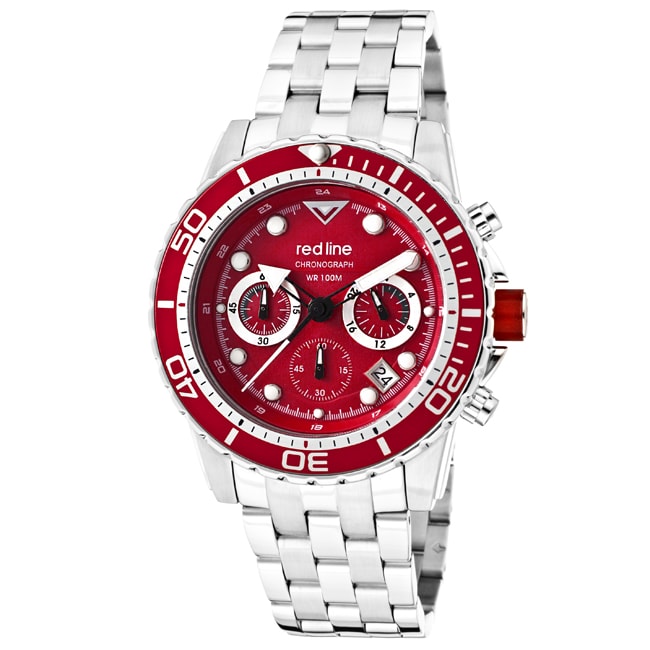 Red Line Mens Piston Stainless Steel Watch