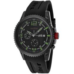 Red Line Men's 'Boost' Black Silicone Watch