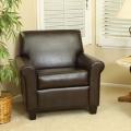 Christopher Knight Home Yonkers Chocolate Brown Bonded Leather Club Chair