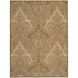 Joseph Abboud Majestic Beige/ Gold Paisley Wool Rug (9'6 x 13')