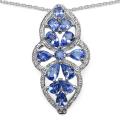 Malaika Sterling Silver 2ct TGW Tanzanite Necklace