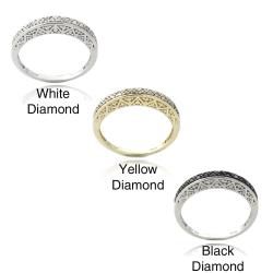 DB Designs Sterling Silver 1/6ct TDW Diamond Eternity Ring