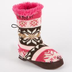 Muk Luks 'Ceci' Girls' Nordic Faux Fur-lined Toggle Slipper Boot