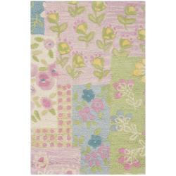 Handmade Children's Garden New Zealand Wool Rug (2' x 3')