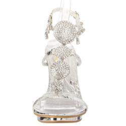 Celeste Women's 'Joyce-03' Silver Ankle-Strap Sandal